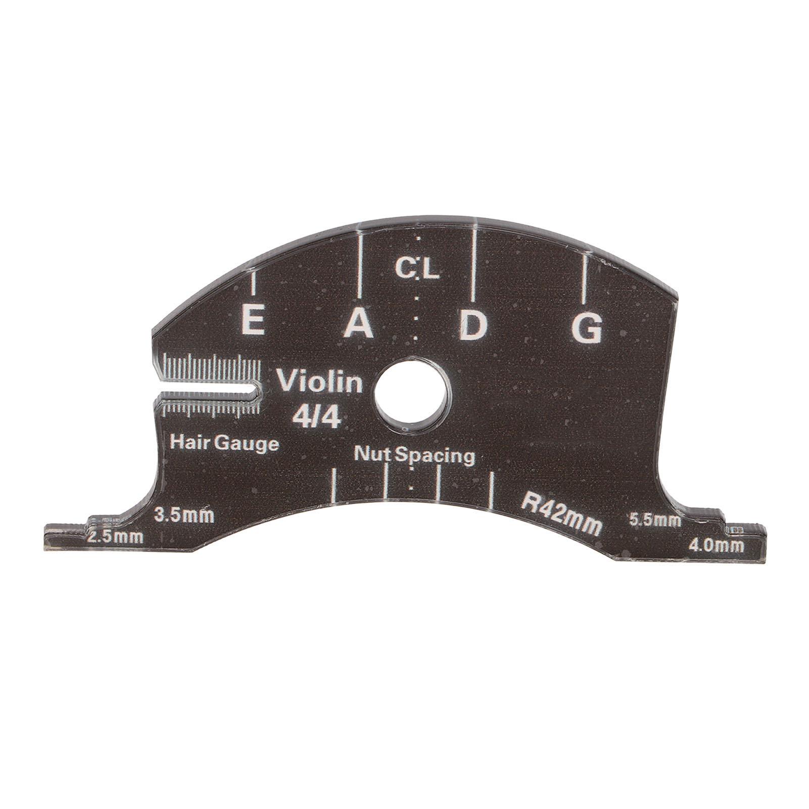 Справочный инструмент для скрипичного мостика Акриловая точная форма для скрипичного мостика Шаблон для изготовления накладки грифа